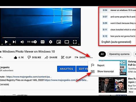 how to find transcript of youtube video: Exploring Alternative Methods and Enhancing Accessibility